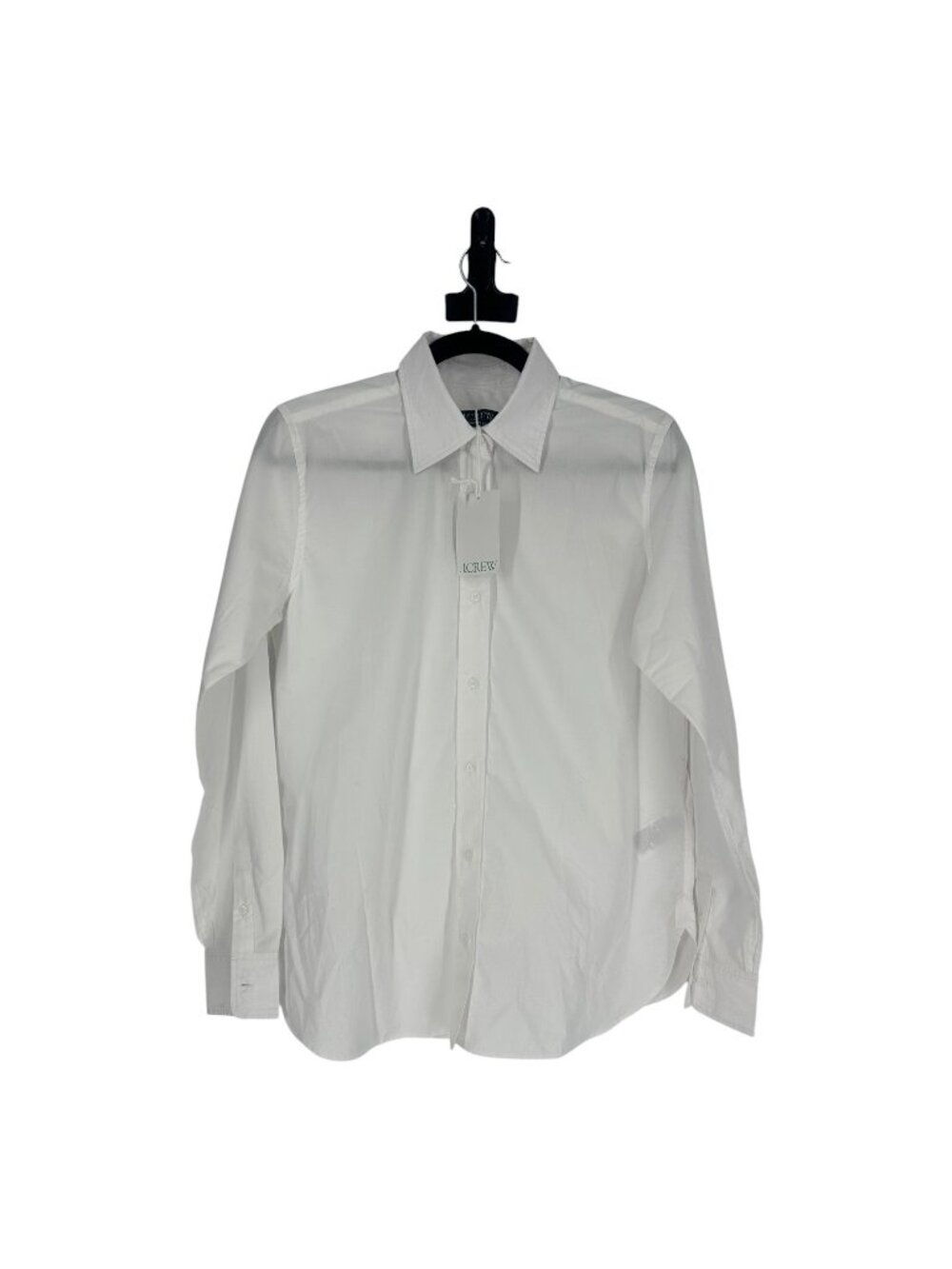 J.Crew Jules White Button Front Shirt 4 Cotton Long Sleeve Preppy Workwear